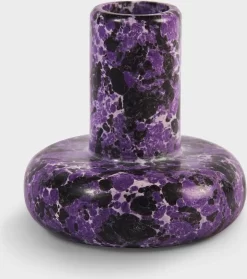 Kaarsenhouder Uit Paars Marmer - &Klevering