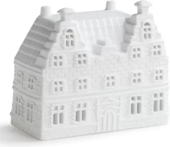 Waxinelichthouder - &Klevering - Grachtenpand - Nieuw Huis Cadeau - Moederdag Cadeau – Cadeau Voor Mama
