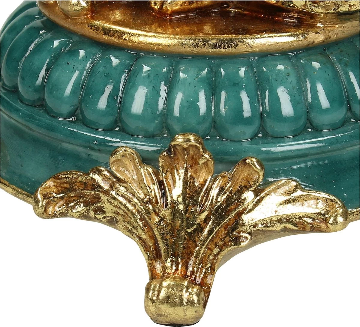 Kandelaar Leopard Polyresin Goud 12 X 12 X 34 - Image 5