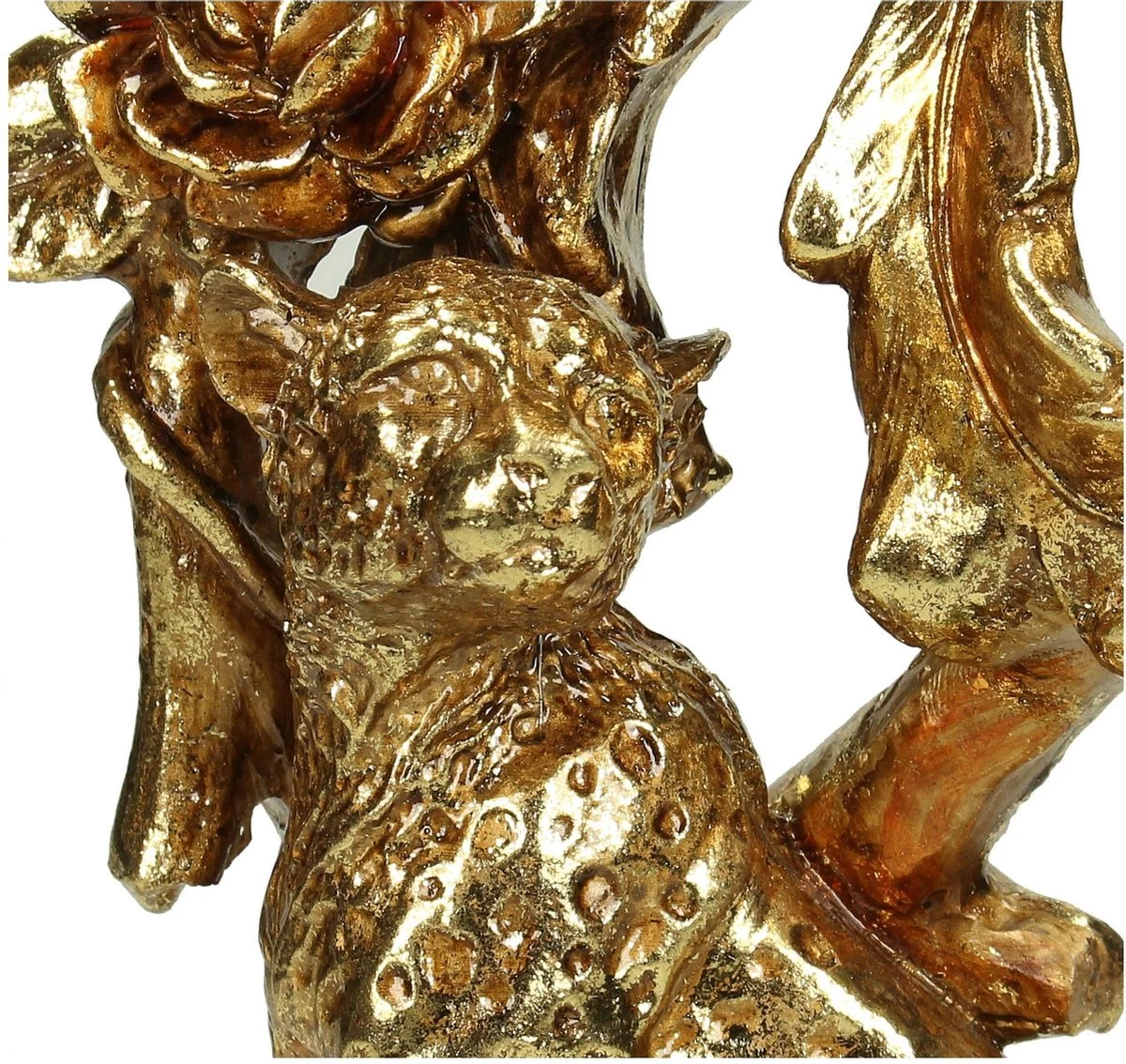 Kandelaar Leopard Polyresin Goud 12 X 12 X 34 - Image 4