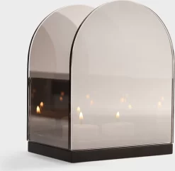 &Klevering - Reflection Arch Waxinelichthouder - 10 X 14 Cm - Duo Theelichthouder Met Reflectieglas