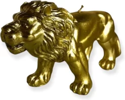 &Klevering Kaars Leeuw | Goud