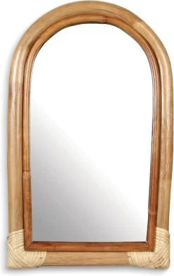 &Klevering Arch Bamboo Mirror | Bamboe Spiegel &K Amsterdam | Boog Spiegel