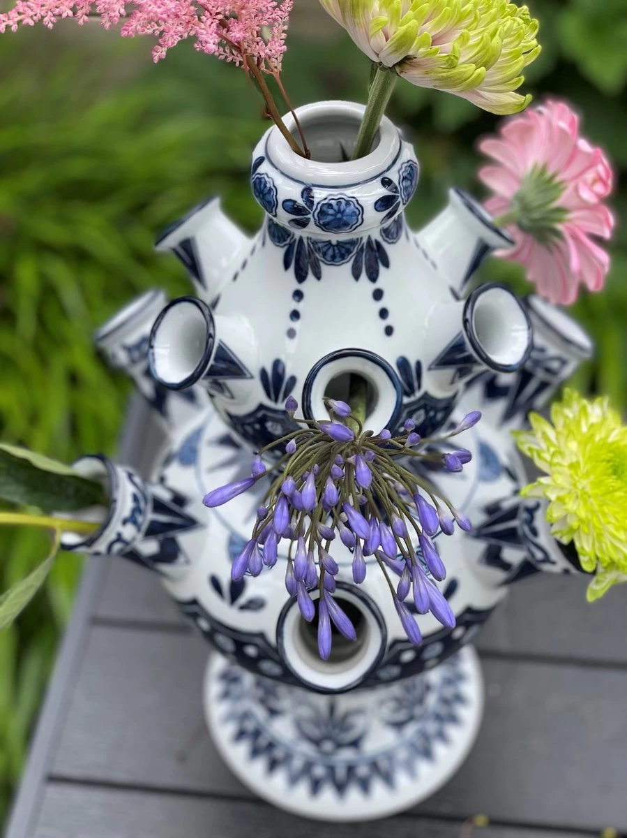 Tulpenvaas - 31 Cm - &Klevering - Tulpenvaas Delfts Blauw - Cadeau Voor Vrouw - Relatiegeschenk - Holland Souvenir - Cadeau Moeder - Housewarming Cadeau - Image 2