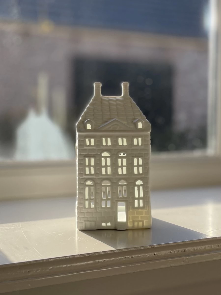 Waxinelichthouder - Set Van 4 - Rembrandthuis - Grachtenpand - Nieuwe Woning - Hollandse Cadeautjes - Image 3