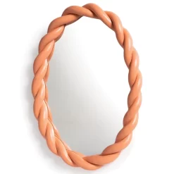 & Klevering &klevering Braid Spiegel 35x26 Oranje