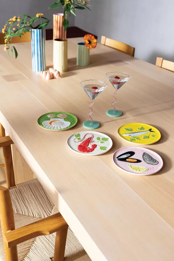 & Klevering &klevering De La Mer Gebaksbordje Ø16 Set Van 4 - Image 3