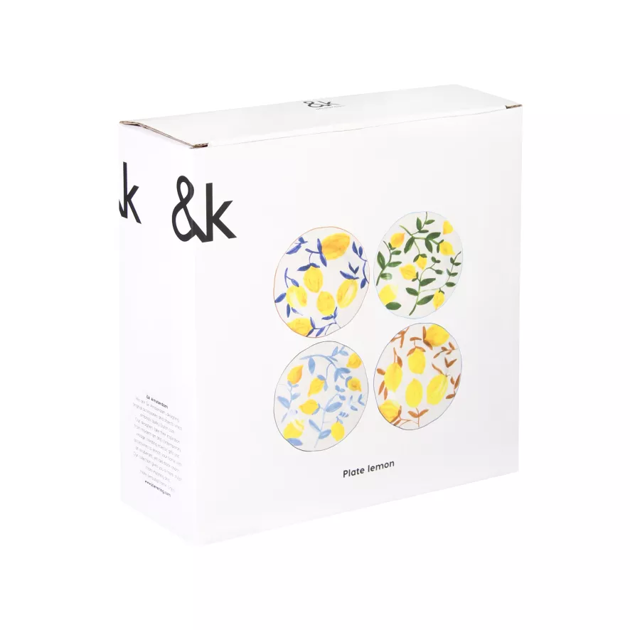 & Klevering &klevering Lemon Twig Dinerbord Ø22 Set Van 4 - Image 8