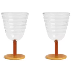 & Klevering &klevering Mingle Glazen Set Van 2 Oranje