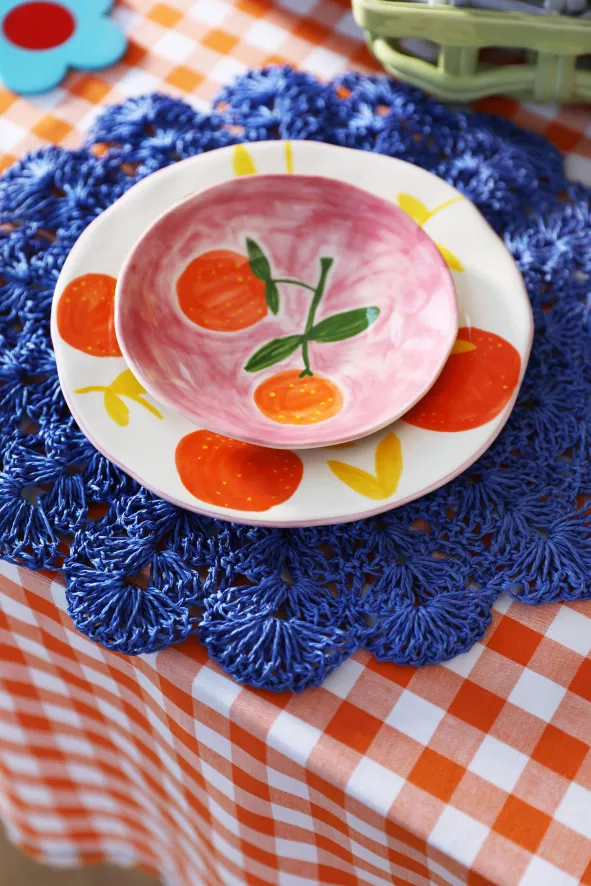 & Klevering &klevering Orange Twig Dinerbord Ø22 Set Van 4 - Image 5