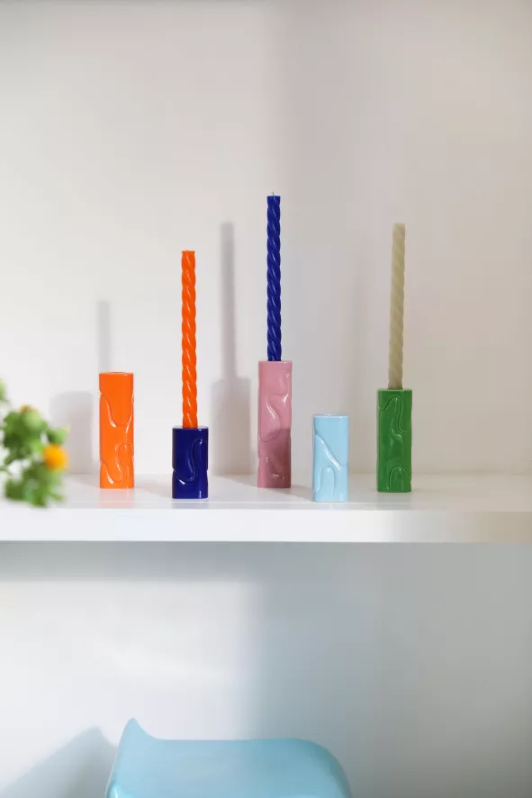 & Klevering &klevering Puffy Kandelaar Small Lichtblauw - Image 4