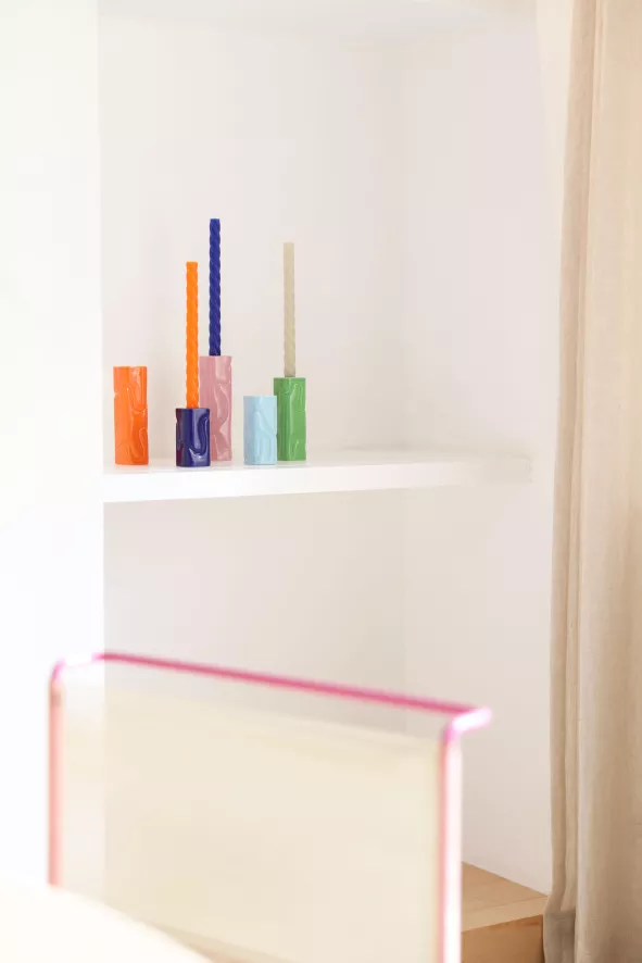 & Klevering &klevering Puffy Kandelaar Small Lichtblauw - Image 5