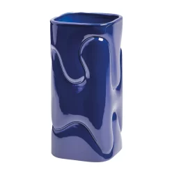 & Klevering &klevering Puffy Vaas Large Donkerblauw