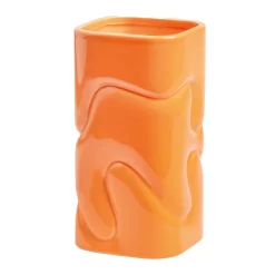 & Klevering &klevering Puffy Vaas Medium Oranje