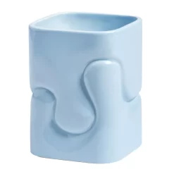 & Klevering &klevering Puffy Vaas Small Lichtblauw