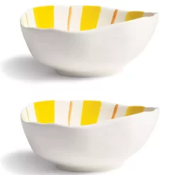 & Klevering &klevering Ray Kom 13x16,5 Set Van 2 Geel