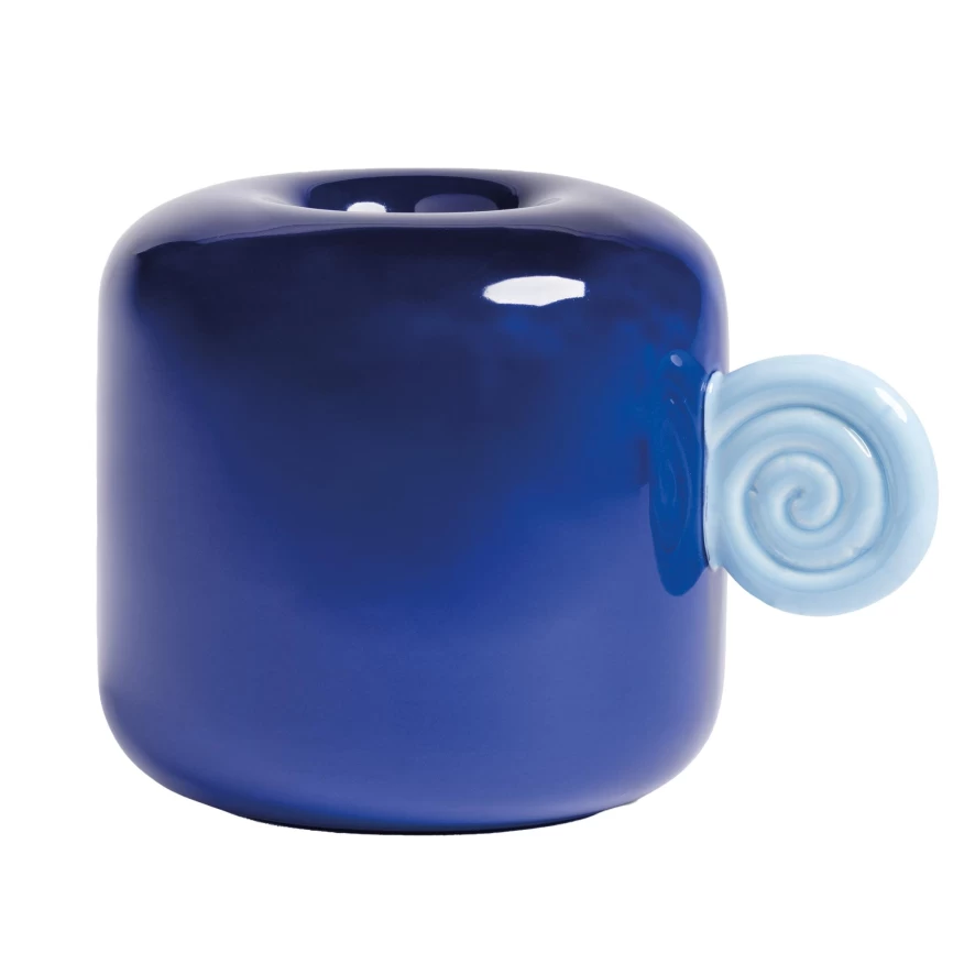 & Klevering &klevering Snail Vaas Small Donkerblauw - Image 2
